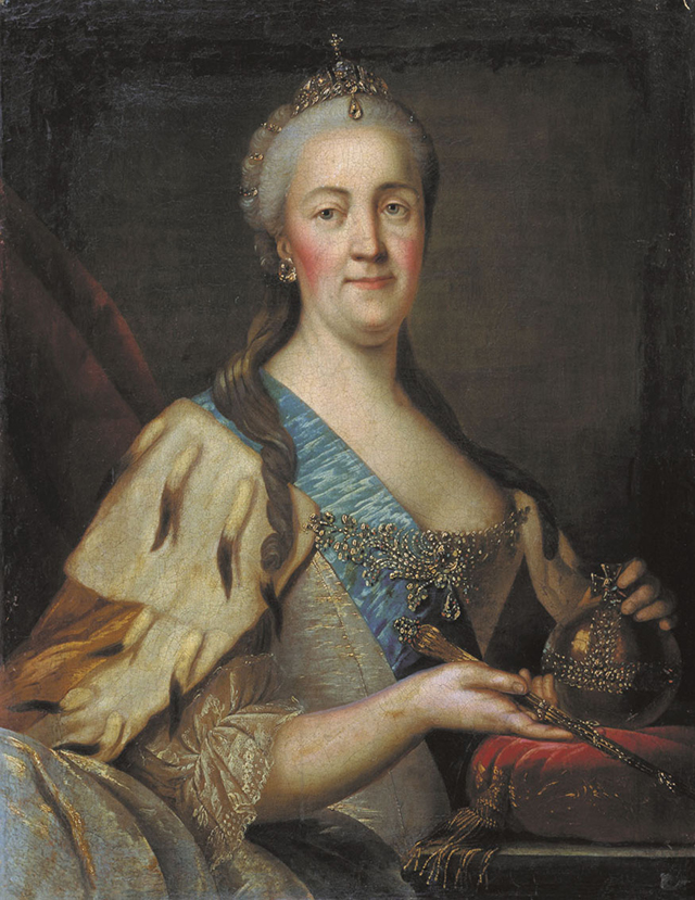 Портрет Екатерины II. Иван Саблуков. 1770-е.