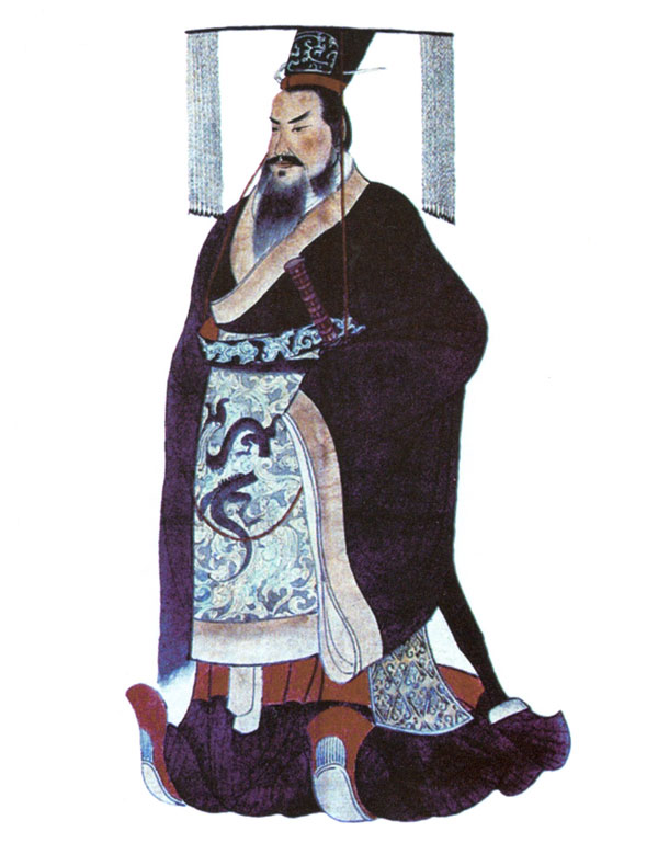 Изображение императора Цинь Ши-хуанди.