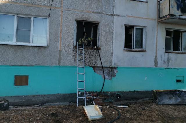 Пожар произошел на кухне квартиры в Тополево.