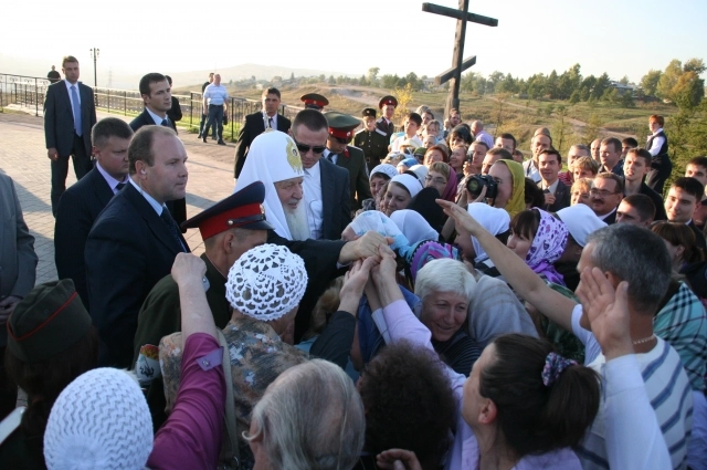 Патриарх Кирилл во время посещения Красноярска одобрил строительство храма.