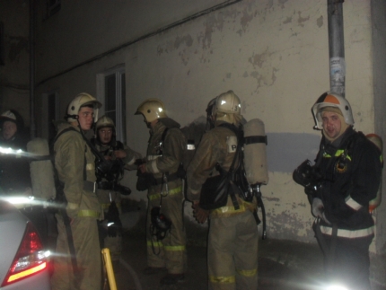 Пожар в жилом доме во Владимире