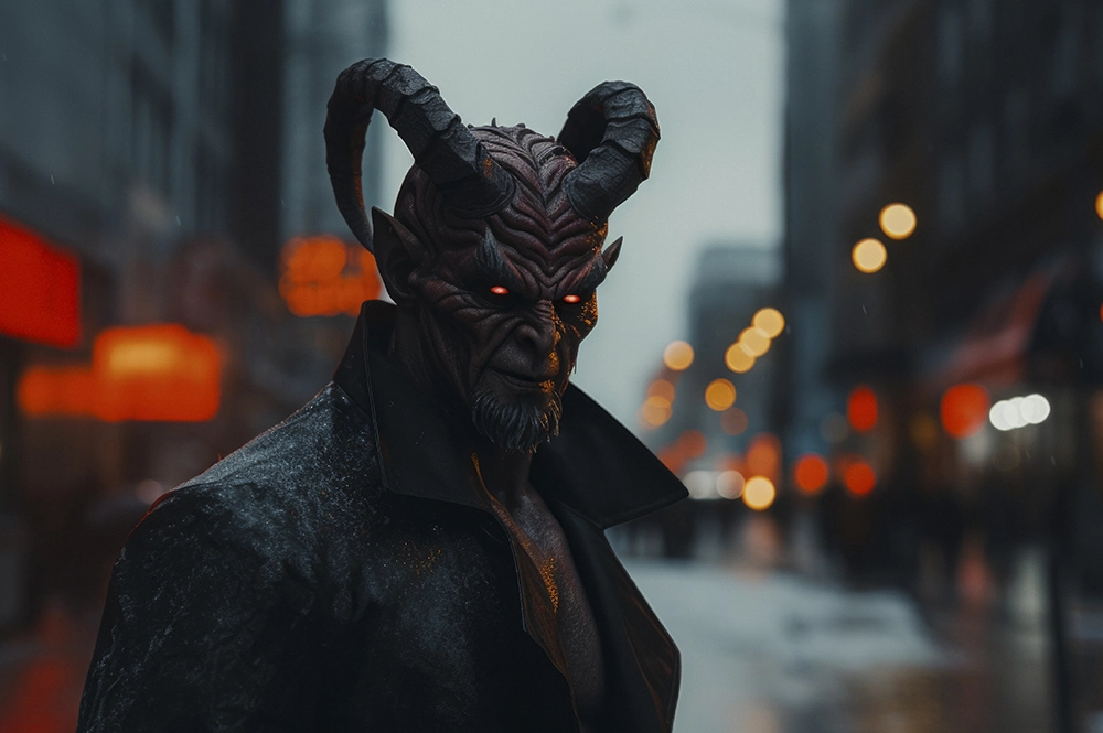 Появление демона во сне отражает внутреннюю борьбу.