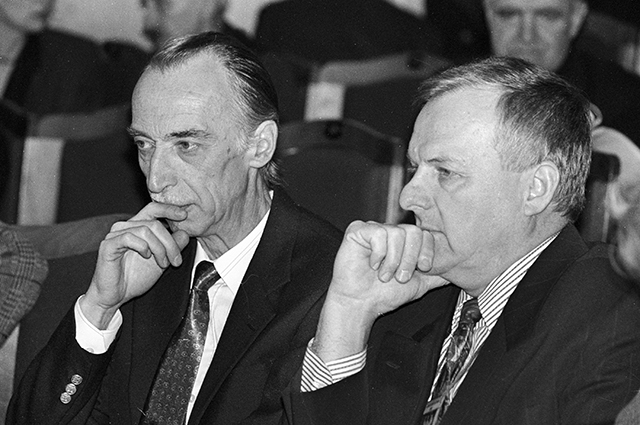 Александр Иванов и мэр Санкт-Петербурга Анатолий Собчак, 1993 г.