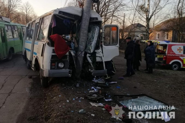 Фото с места аварии в Житомирской области