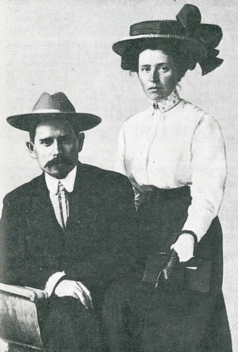 Н. М. и Е. И. Тулайковы в г. Беркли США. 1909 г.