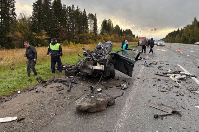 Ещё один страшный кадр с места аварии.