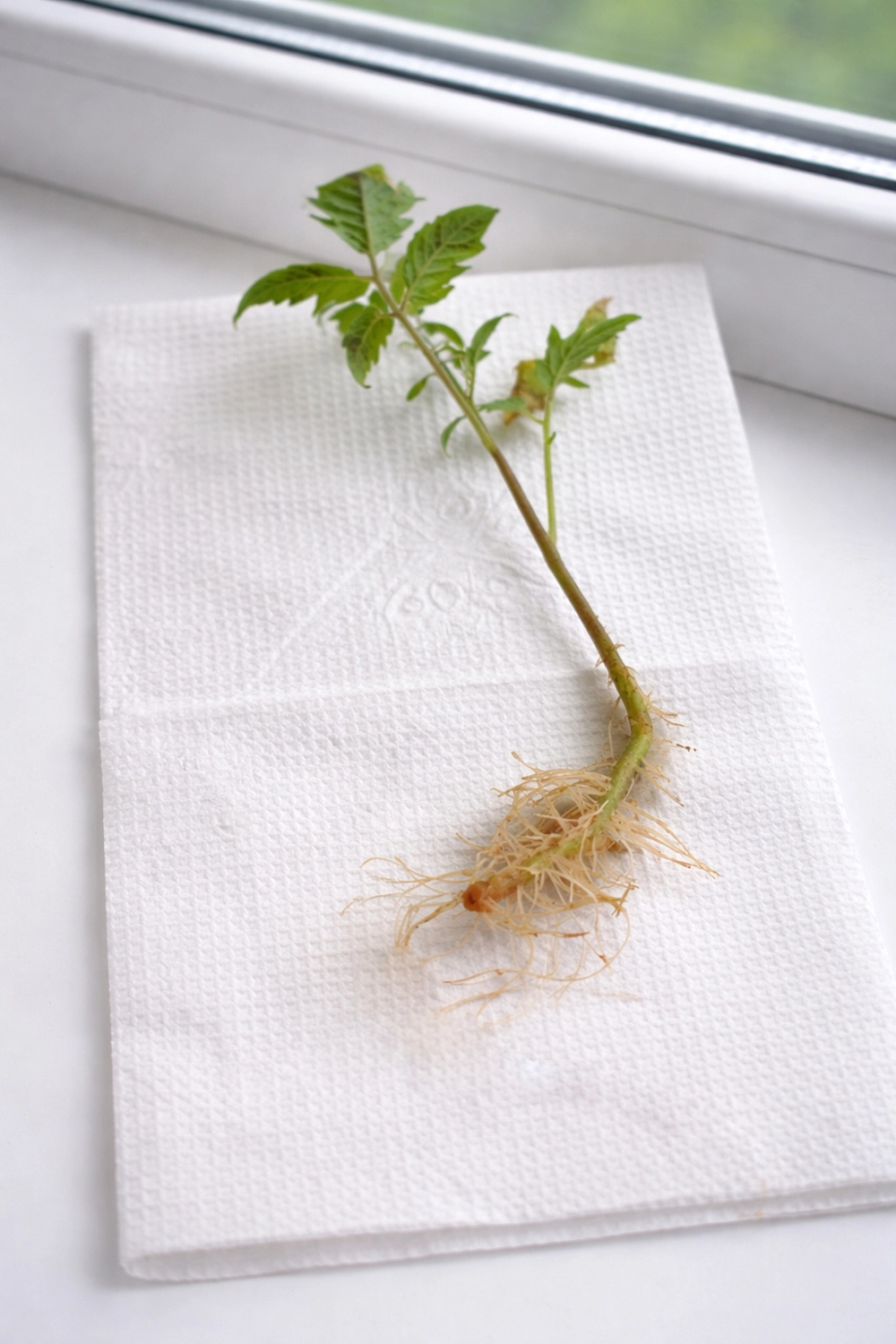 Рассада полученная из укорененной верхушки.