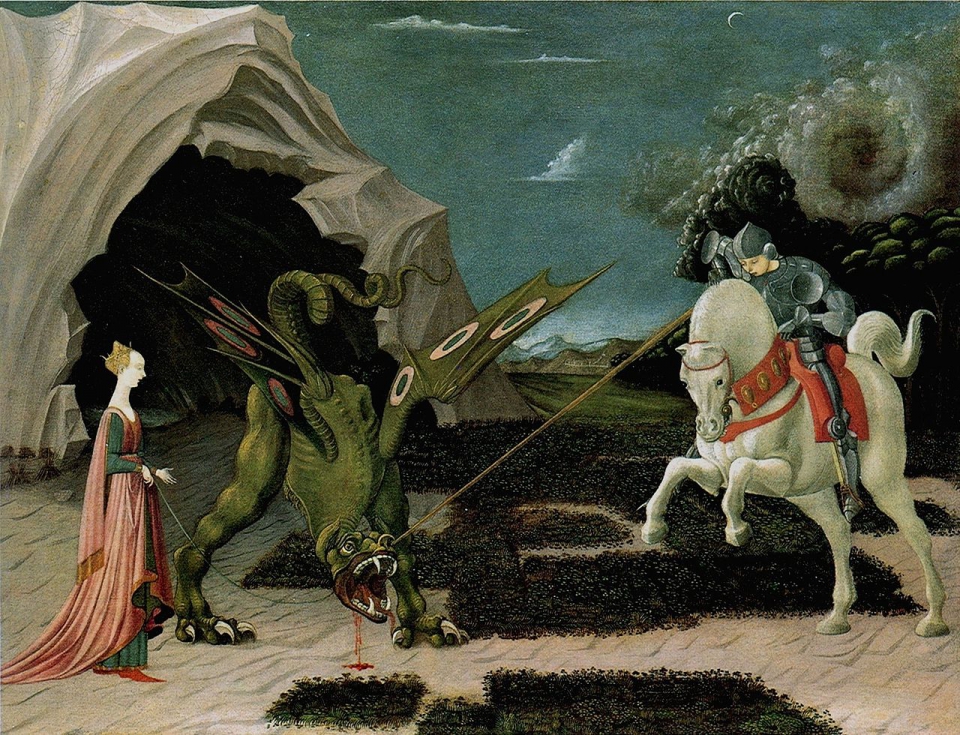 Паоло Уччелло. «Битва Св. Георгия со змием». Commons.wikimedia.org