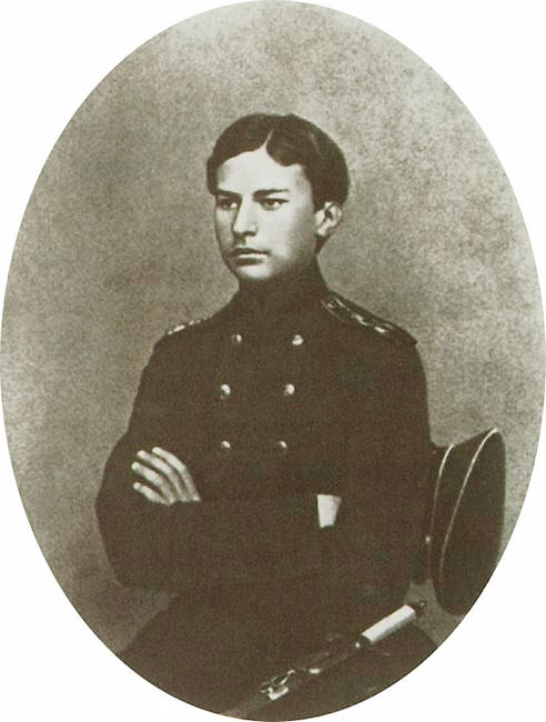 Верещагин в период окончания Морского кадетского корпуса (с фото Шпаковского, 1860 г.)