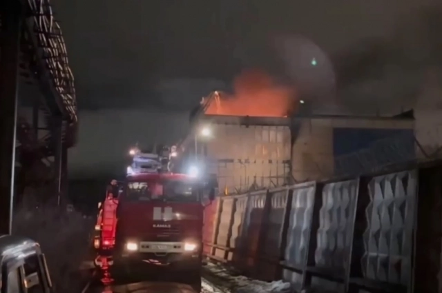 В результате пожара в городе возникли перебои со светом и водой