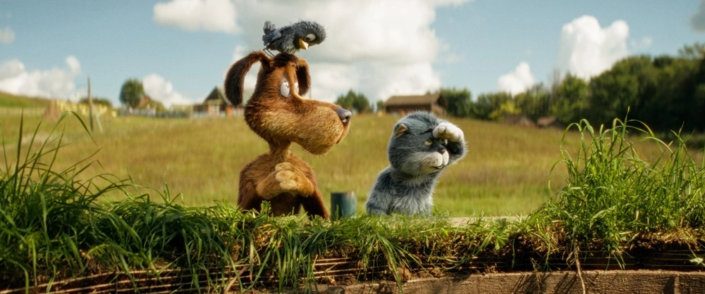 Пёс Шарик и кот Матроскин.