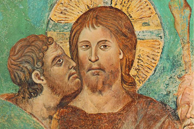 «Поцелуй Иуды» (Чимабуэ, конец XIII века)