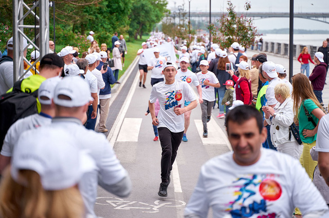 Благотворительный забег в Новосибирске, организатор QNET, 2019 г.