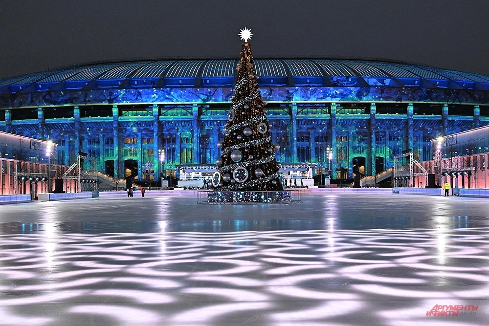 Мультимедийный лед «Лужников».