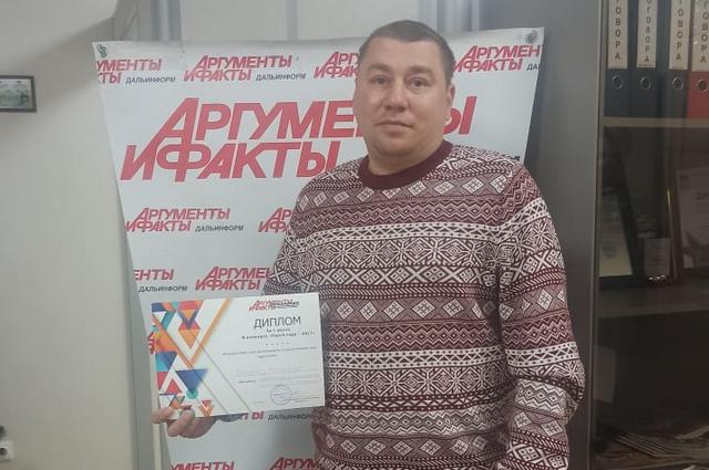 Занявший первое место Роман Янченко желает всем жителям края крепкого здоровья в Новом году.