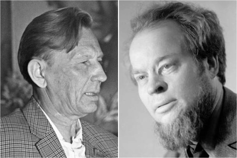 Поэты Михаил Дудин, Сергей Орлов.