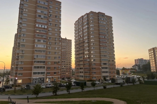 Озеленение у новостроек в Туле.