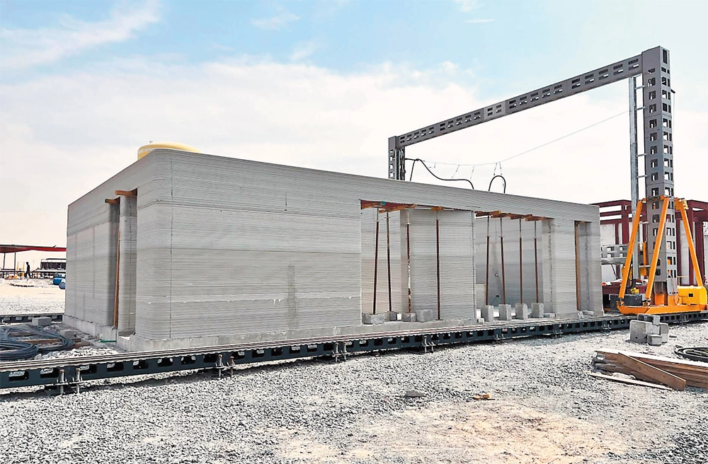 На таком гигантском принтере можно печатать дома.