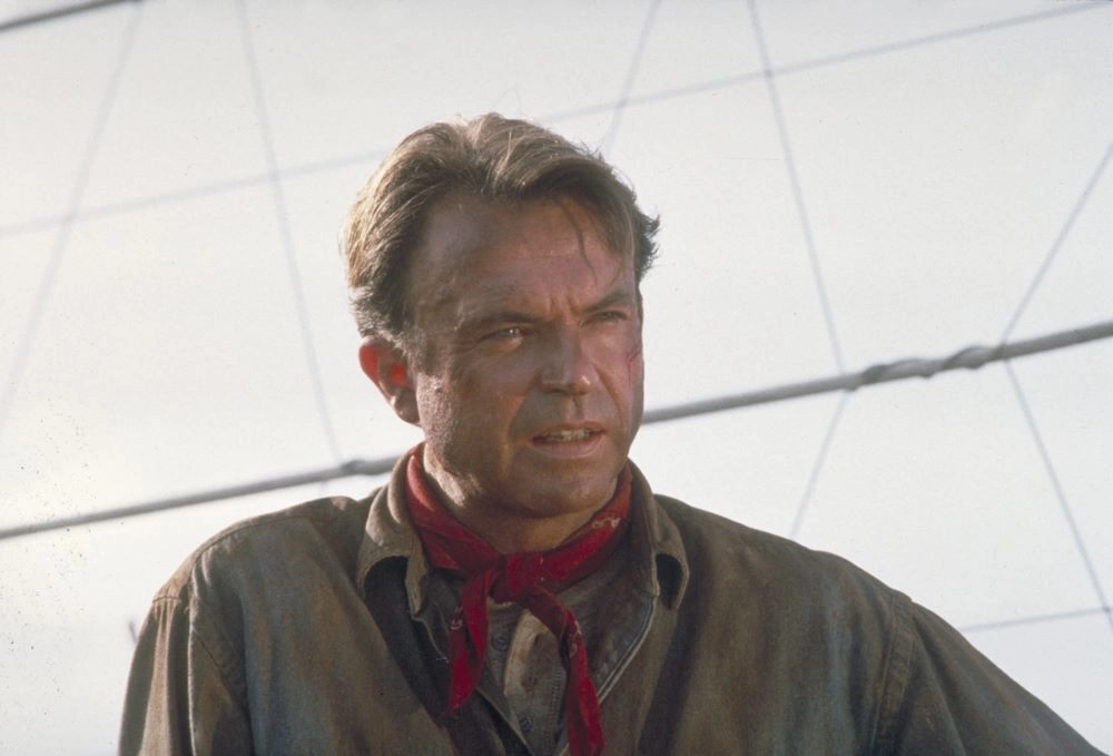 Сэм Нилл в фильме «Парк Юрского периода», 1993 г.