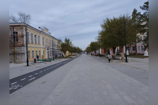 Улица Советская в Оренбурге после реконструкции.