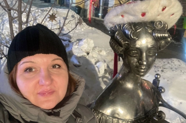 Ольга на прогулке в родном Омске.