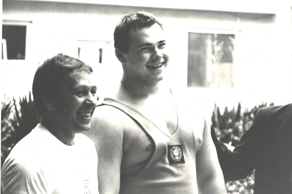 Андрей Чемеркин (справа) и его тренер Владимир Книга.