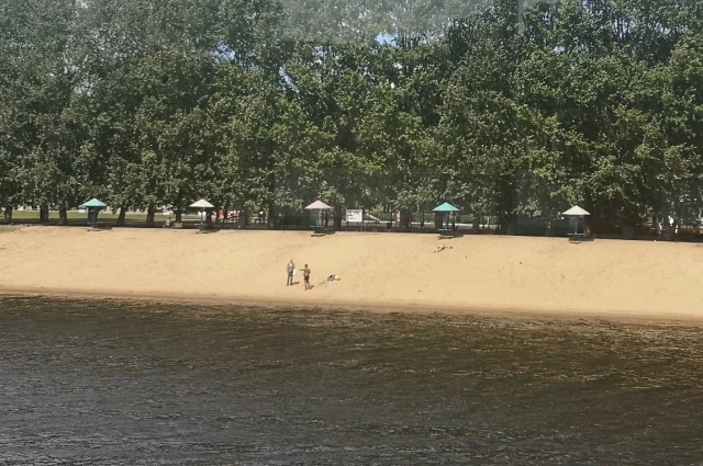 Городской пляж Твери.