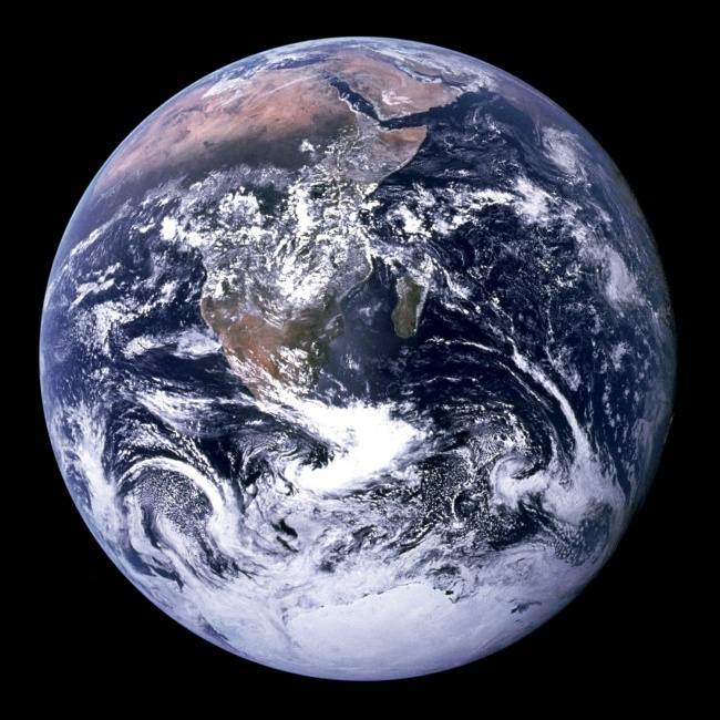 Фото Земли, сделанное экипажем Аполлон-17, 1972 г