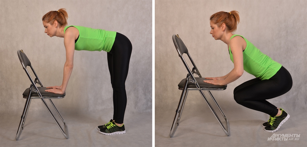 Комплекс упражнений со стулом для женщин