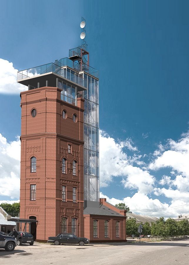 Проект современного использования водонапорной башни в Печорах, автор - Юрий Ширяев  