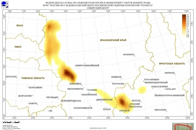 Пожары в крае дотянули дым до соседних регионов.