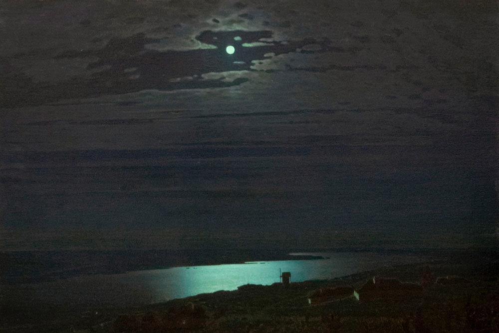 лунная ночь на днепре, куинджи
