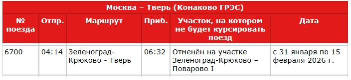 расписание