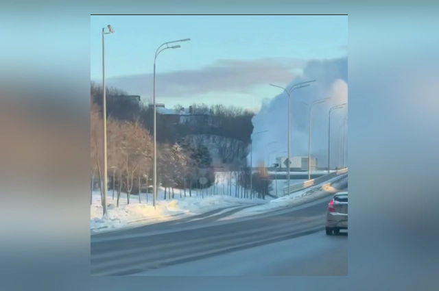 Авария произошла на тепловоде № 4, проходящем под улицей Вишневского.