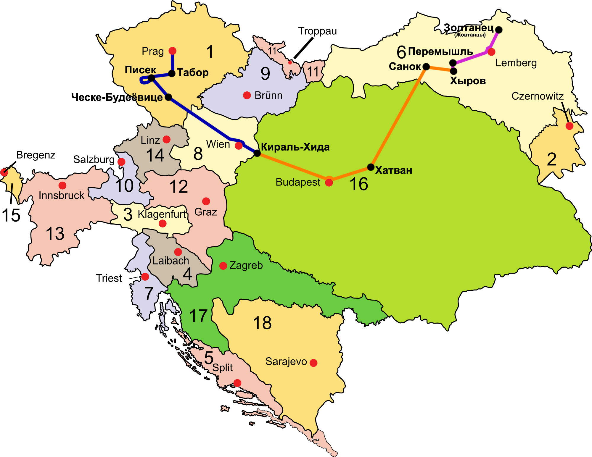 Путь Швейка по Австро-Венгрии