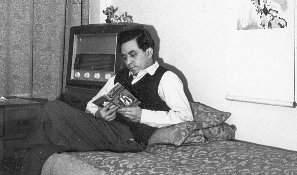 Конон Молодый (Гордон Лонсдейл) в лондонской квартире, 1955 г.