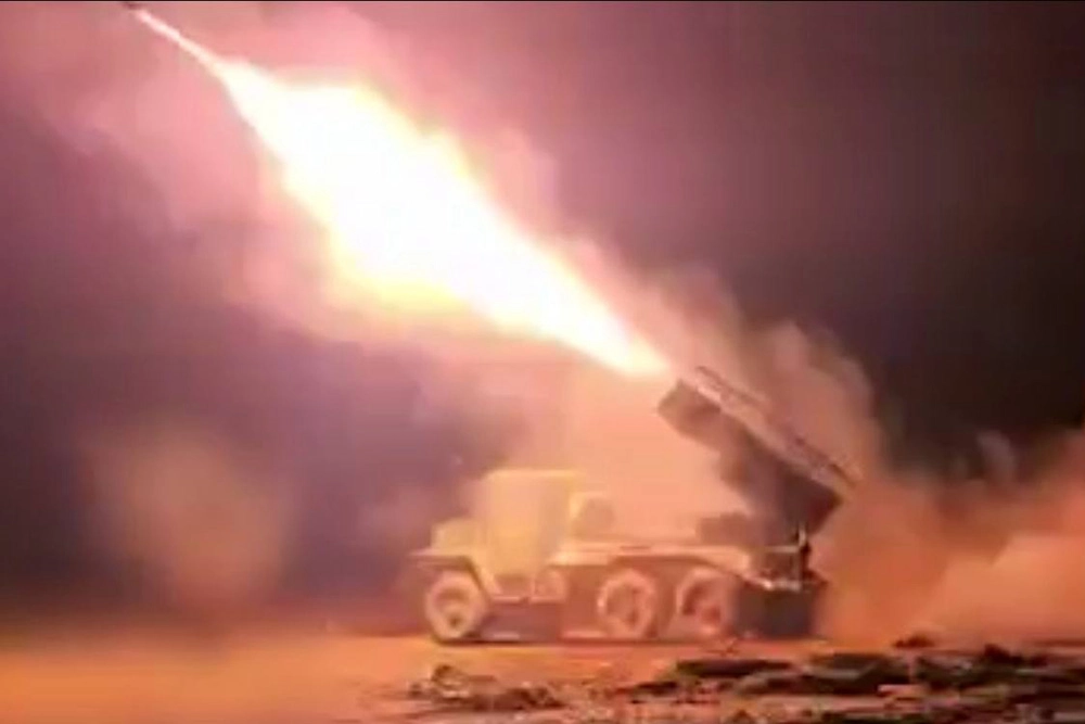 РСЗО «Град» на боевой позиции