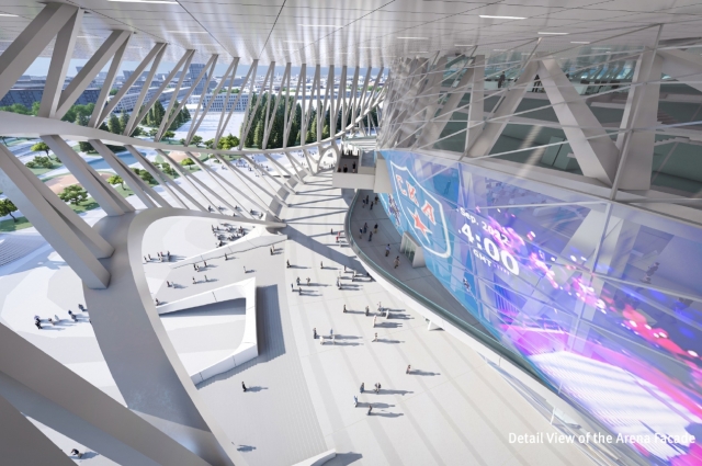 Новая ледовая арена запроектирована в статусе самой большой в мире. 