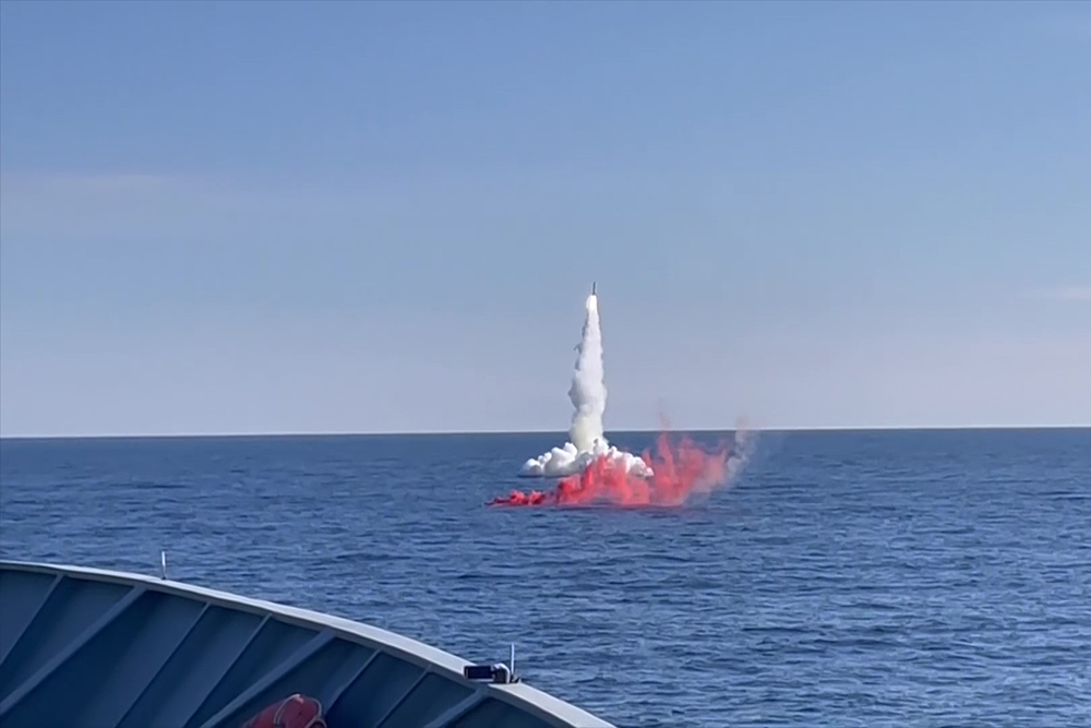 Пуск Калибра в Японском море