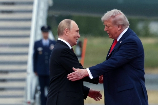 Встреча Владимира Путина и Дональда Трампа в Анкоридже.