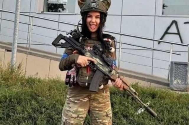 Наемница ВСУ в Курской области.