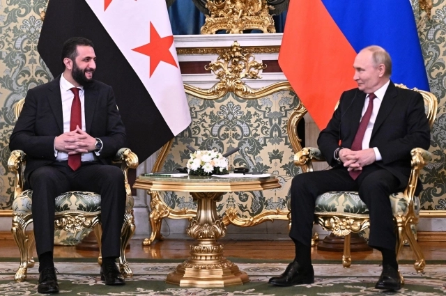 Владимир Путин и Ахмед аш-Шараа.