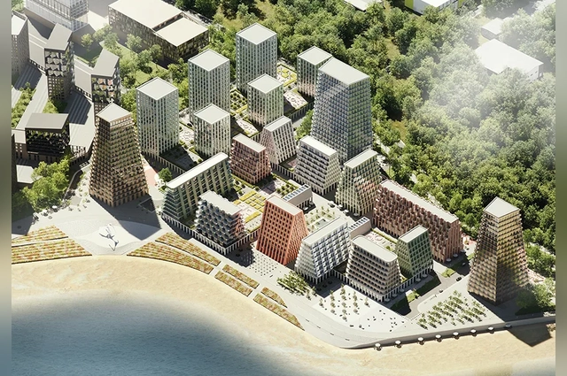 Проект реновации речного порта в Казани.