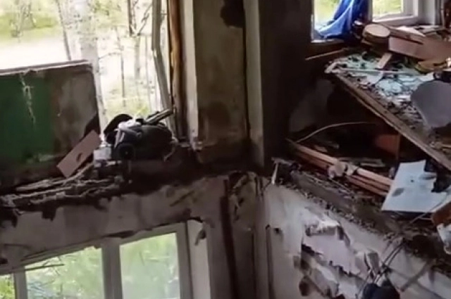 От квартиры ничего не осталось. 