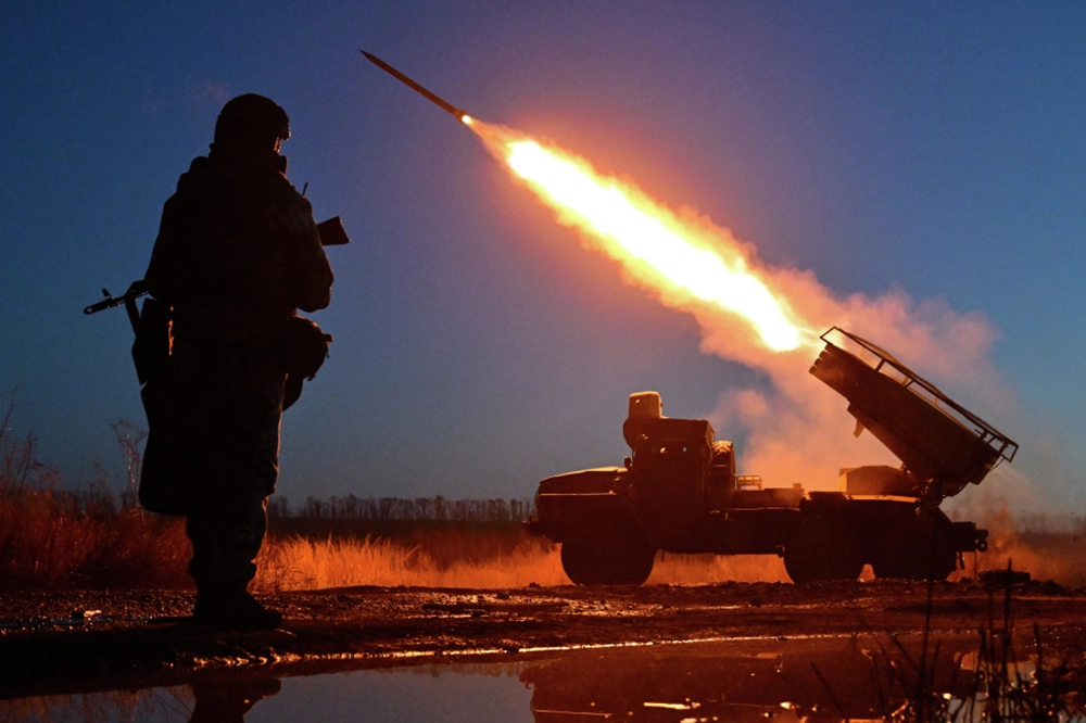 Боевая работа РСЗО «Град»