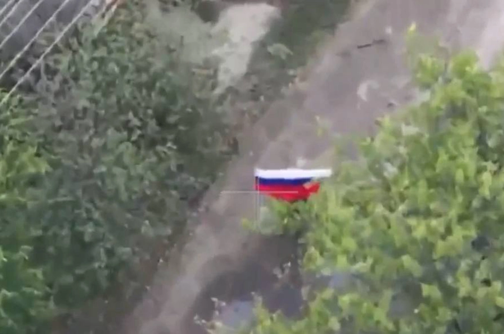 Бои за освобождение Новопетровского в Днепропетровской области (вид с коптера).