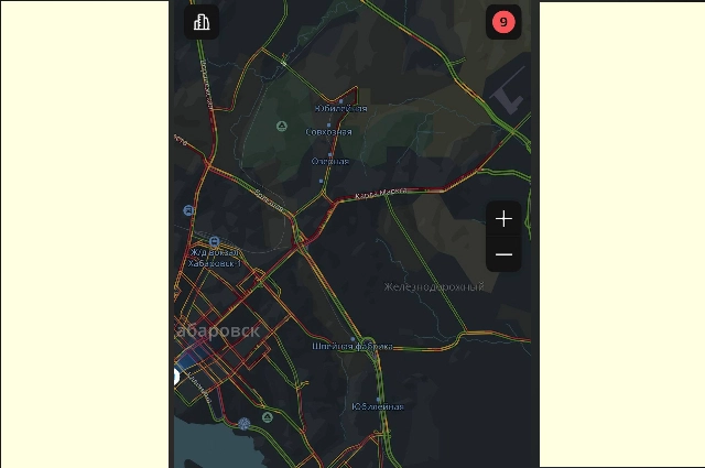 10 км пробка в Хабаровске
