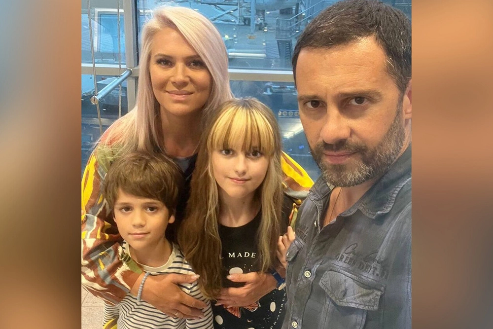 Макарские с детьми.