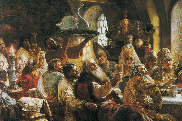 К. Е. Маковский «Боярский пир». 1883.