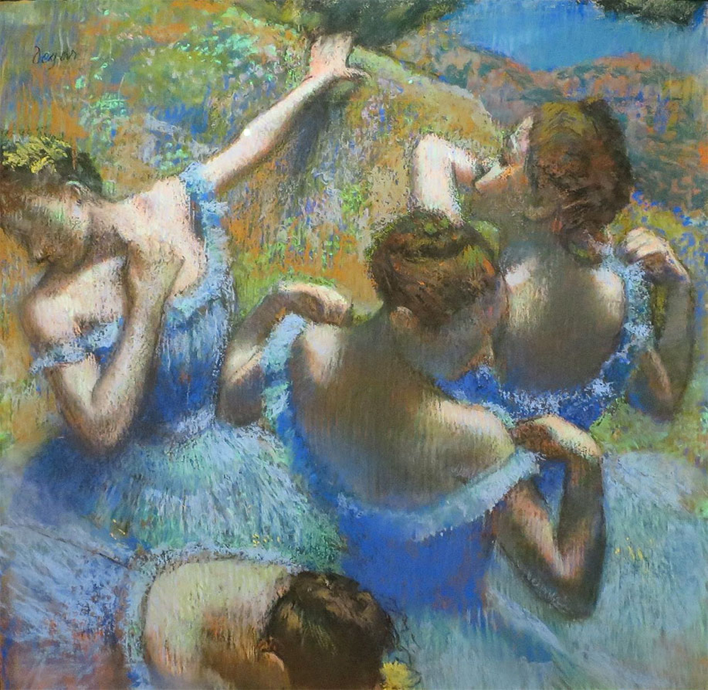 Эдгар Дега, «Голубые танцовщицы».